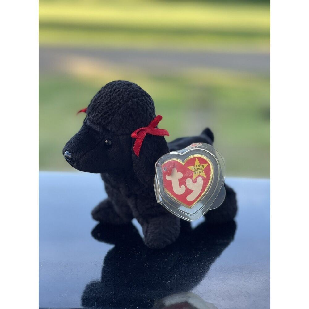 Vintage 1998‎ Ty Beanie Babies Retired Gigi Dog Black